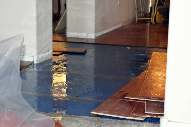 Professional Burst Pipe Cleanup technician working in Oakland, RI